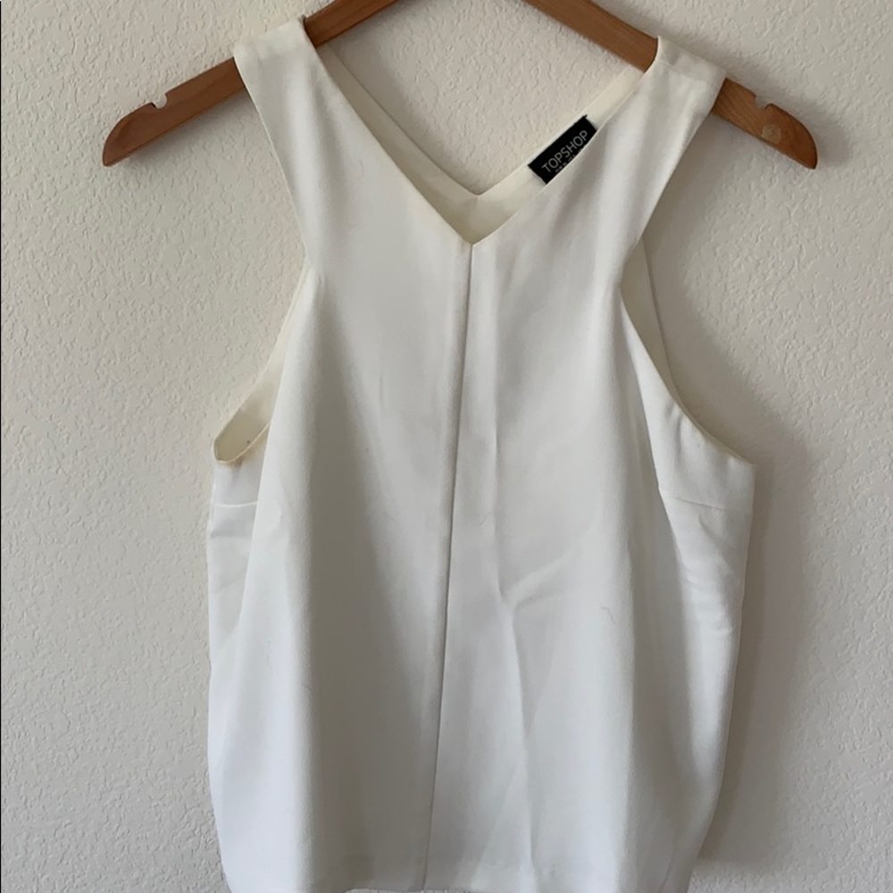 TOPSHOP Crossover Back Tank Top